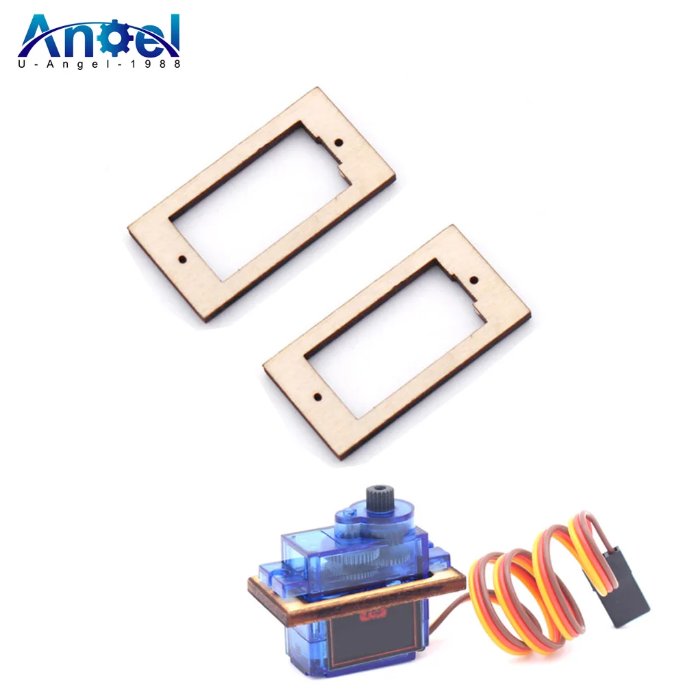 5/10/20pcs Rc Servo Mount Holder Chip di legno per SG90 9g Servo sterzo montaggio sedile