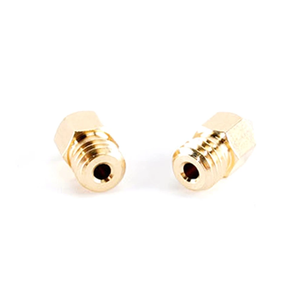 10PCS MK8 Pointed Brass Nozzle Print Head Consumables 1.75/0.5Mm 3D Printer Extruder Nozzles DIY Nozzle