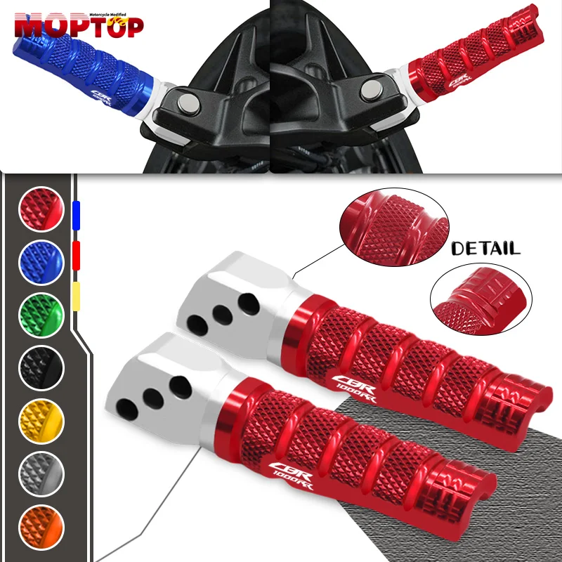 

NEW For CBR600RR CBR1000RR CBR1100XX CBR 600RR Motorcycle Footpegs CNC Aluminum Footrests Foot Pegs Rear Passenger Foot Pedals