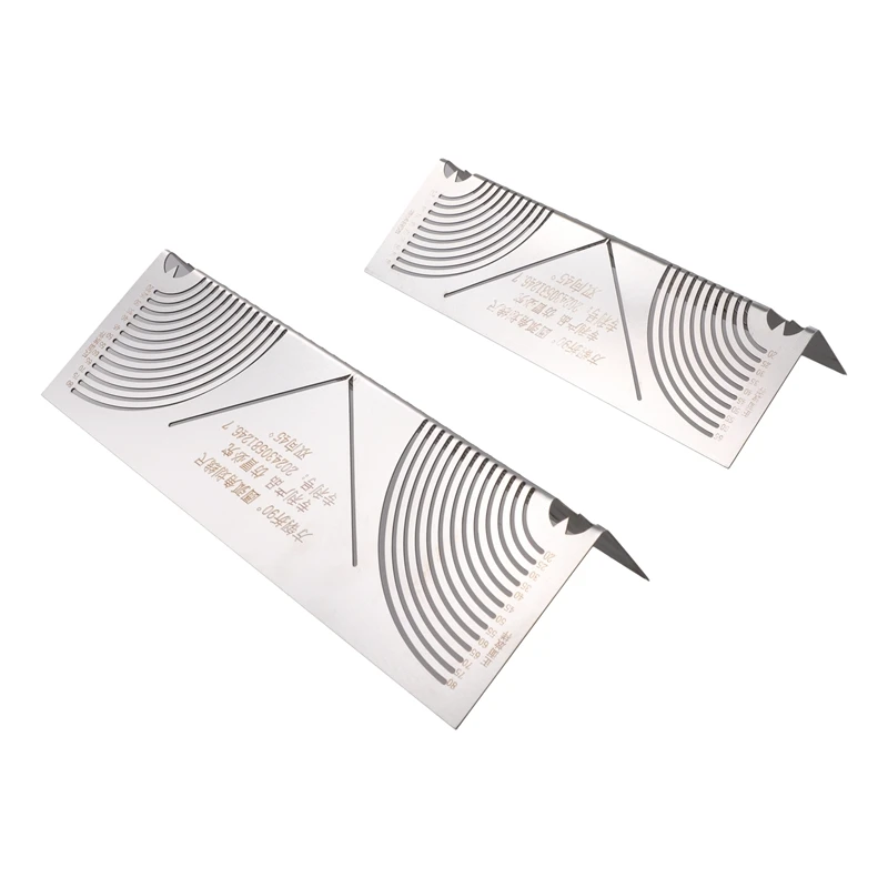 TOP Angle & Arc Marking Tool Square Steel Pipe Bend Steel Pipe Bend Marking Tool Welding Pipe Marking Welding Tool 2Pcs