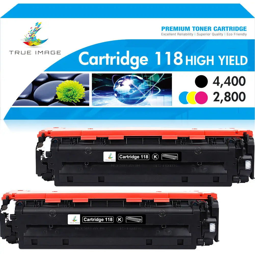 Toner noir 2pk 118 Compatible avec Canon ImageCLASS MF726CDW MF8330cdn MF8350cdn