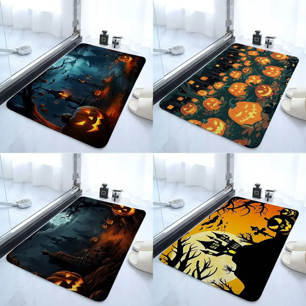

Happy The Halloween Floor Mat Art Carpet Rug For Bedroom Living Room Sofa Home Doormat Decor,Large Kid Non-slip Floor Mat
