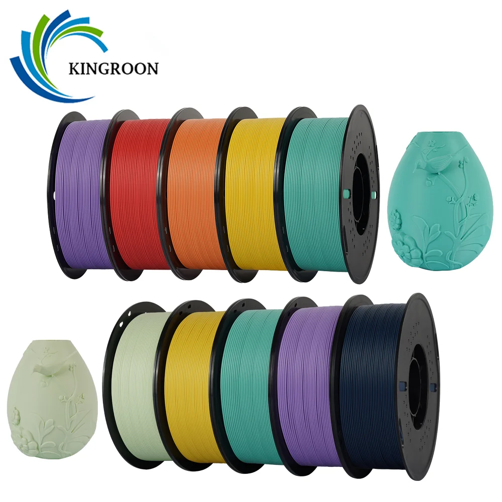 KINGROON 10KG PLA PETG 3D Filament 1.75mm High Precision Multicolor Filament Neatly 3D Printing Material For FDM 3D Printers