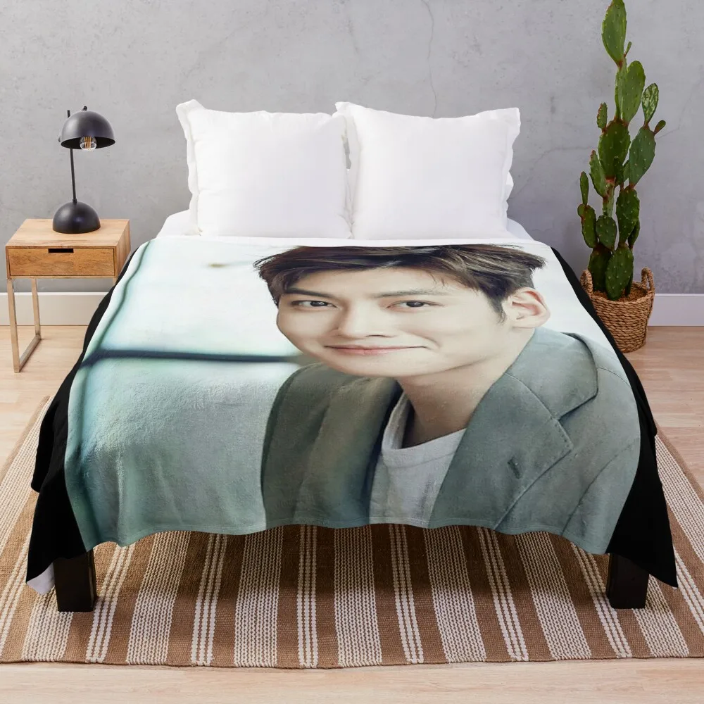 Ji Chang Wook Throw Blanket Plaid Tourist Thermal Soft Beds Blankets