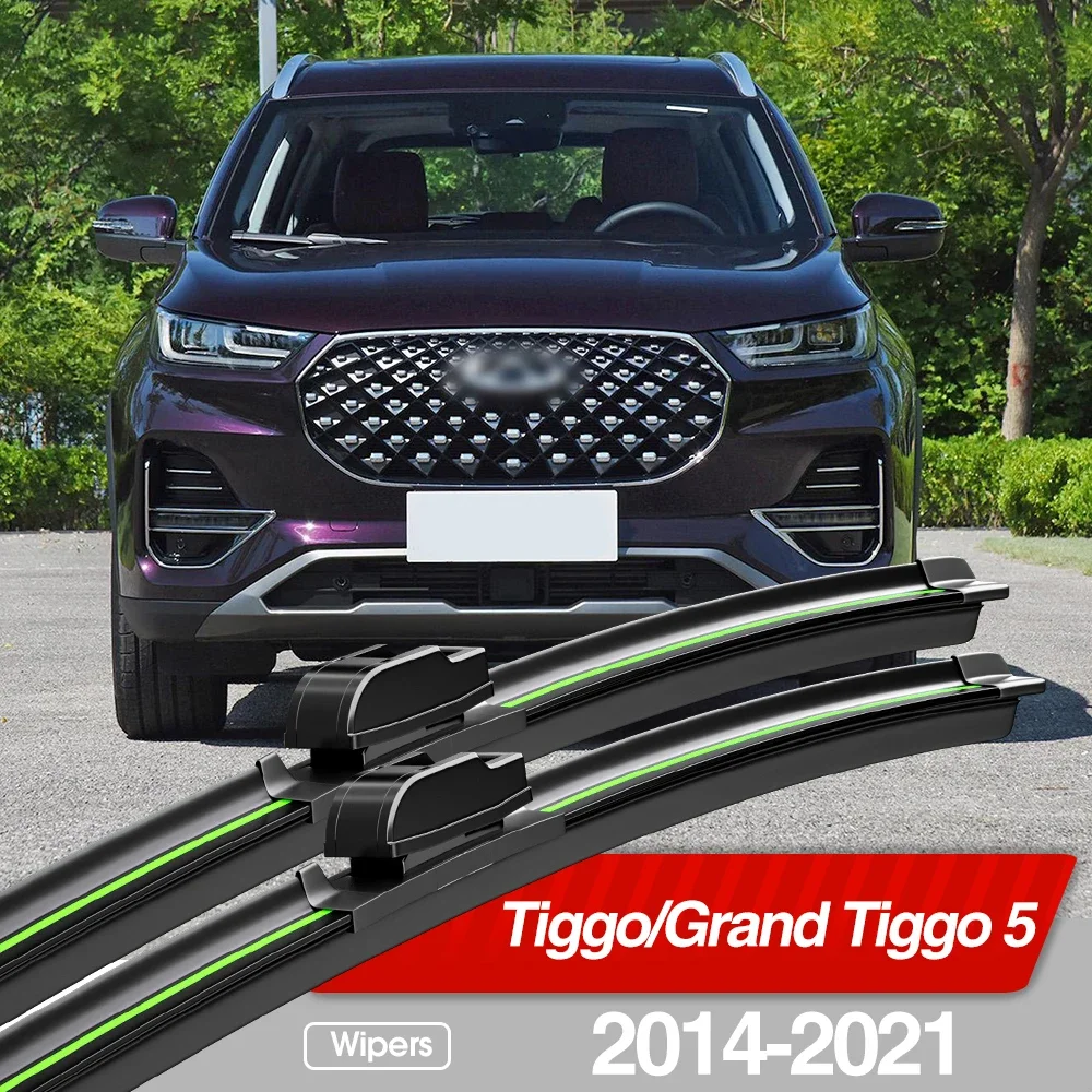 

For Chery Tiggo Grand Tiggo 5 2014-2021 Front Windshield Wiper Blades 2pcs Windscreen Window Accessories 2015 2017 2019 2020