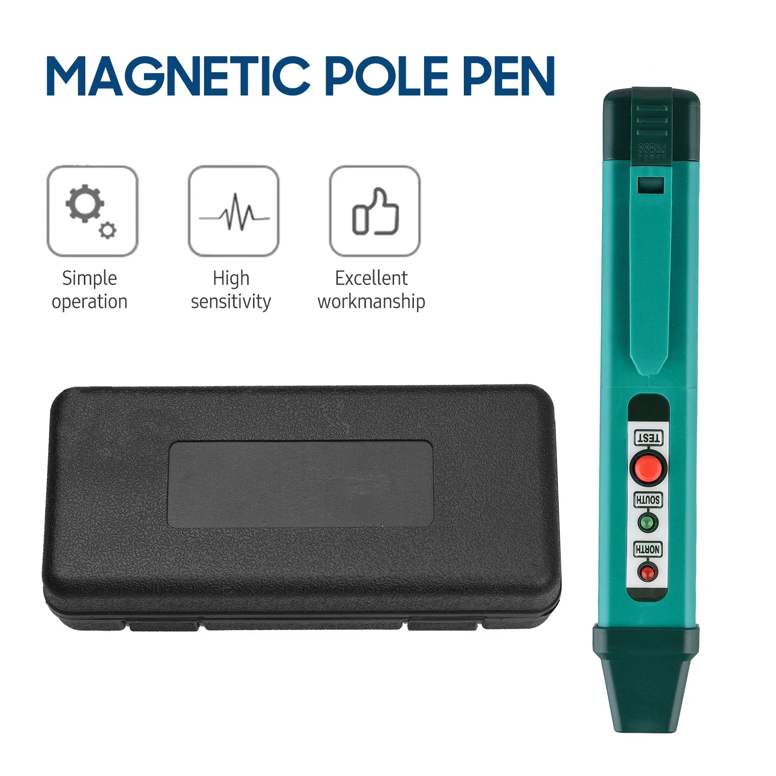 

Magnetic Pole Pen Polarity Tester N/S Pole Identify Tool North & South Magnetic Pole Identifier Magnet Detector