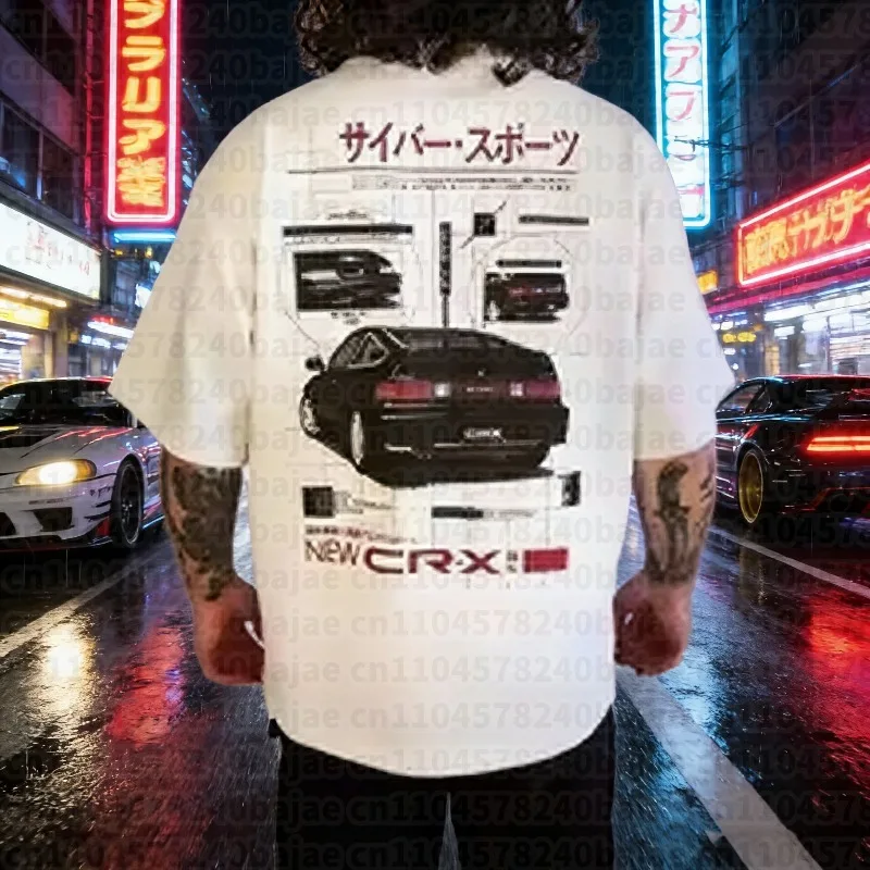 

2025-26 Summer Honda Automobile and Motorcycle Clothing Classic Logo Pattern Licensed Clothing 100% Cotton Printed T-shirt Top