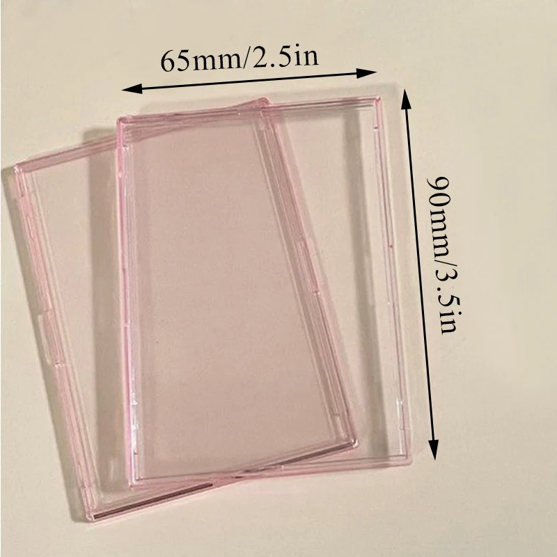 5pcs Acrylic Card Holder Transparent Toploader Picture Frame Card Protectors Korea Idol Photocard Anti-scratch Protective Sleeve