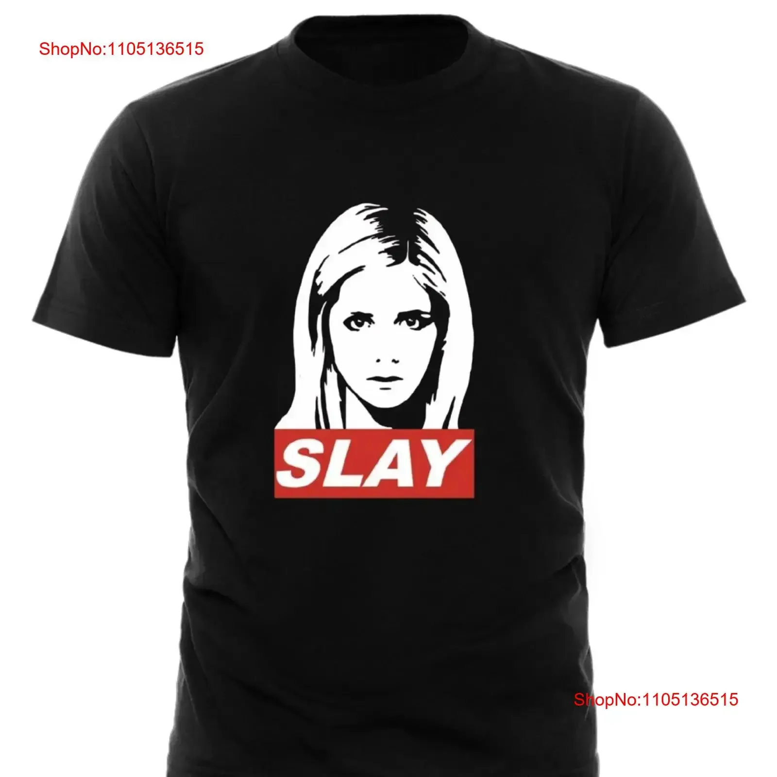 Buffy the Vampire Slayer SLAY T Shirt Retro 90s Geek Nerd unisex vintage Washed streetwear Comfortable Unisex Slightly Soft