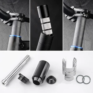 Radleitungshöhe Extensor, anodierter CNC-verwendetes Adapterlegier, glänzende Kohlefasergabel, Hidden Riser, MTB BMX Road 10 Hauptverkäufe BMX Street - №9