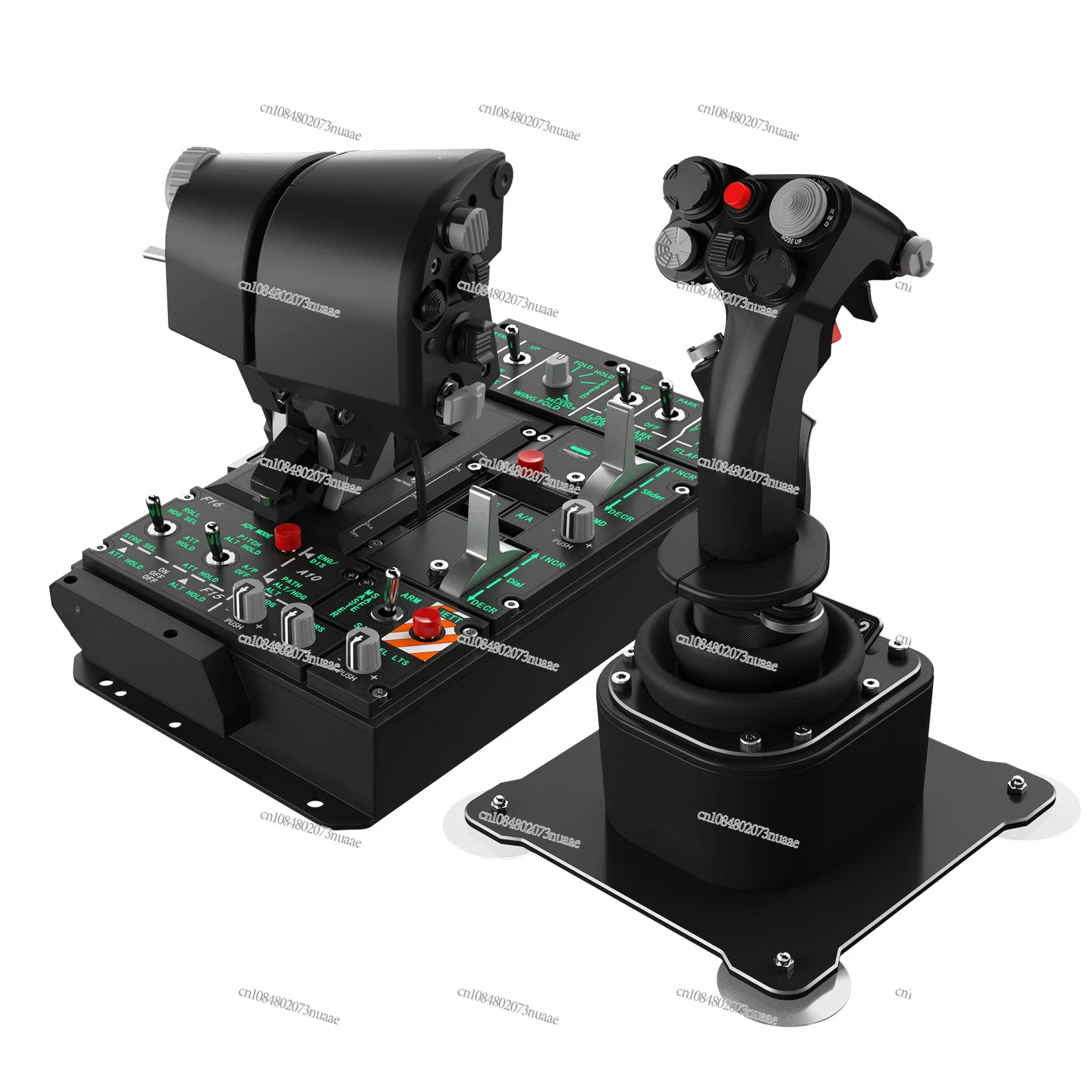 Full-featured Flight Simulation Control Package: Universal HOTAS Rocker and Rudder System, Suitable for DCS, MSFS and X-Plane