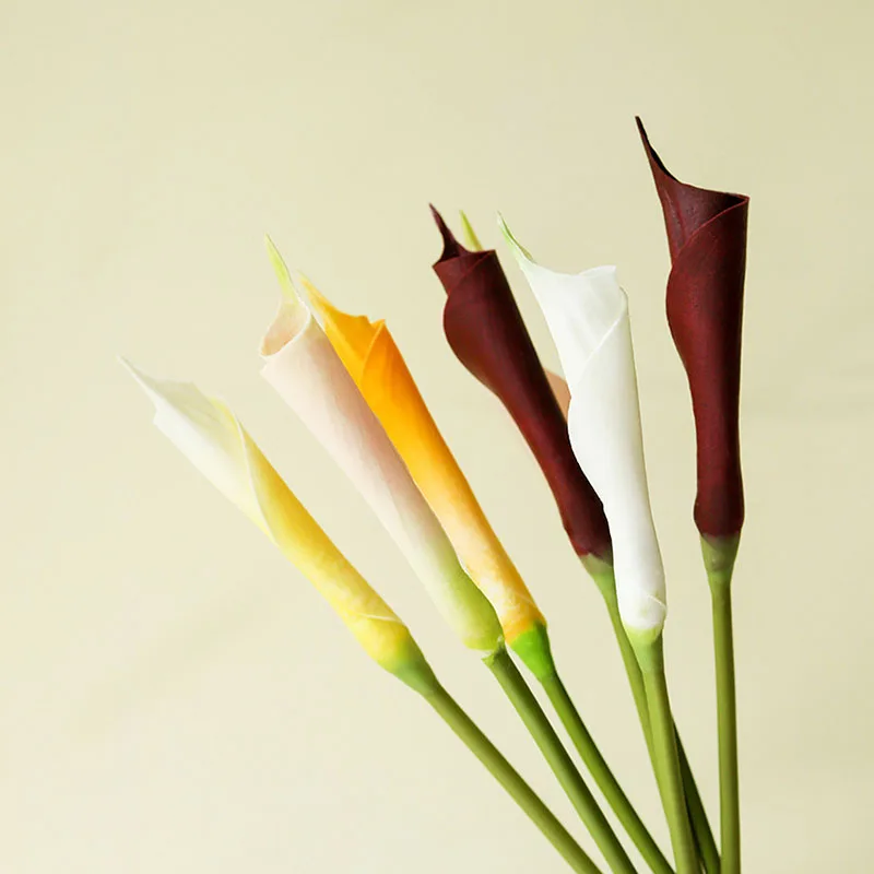 花をモデリングするための薄いストレートcalla,偽の花,工芸品,創造的なマニュアル,フラワーアレンジメント,卸売り