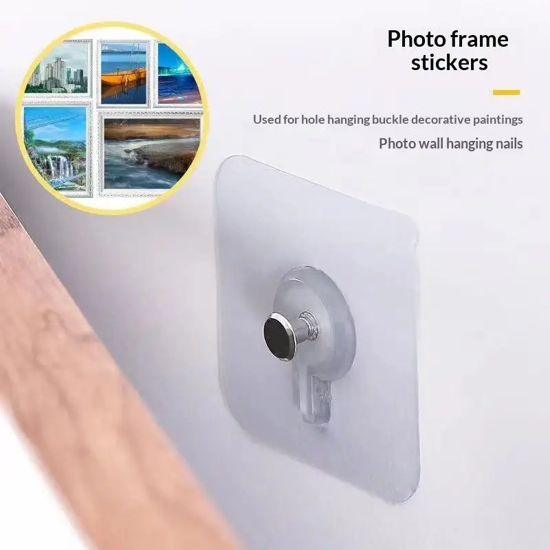 1Pcs Strong Adhesive Screw Wall Hooks Home Decoration Fixing Suction Cup Wall Mount Kitchen Bathroom