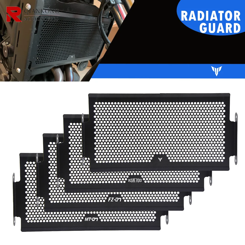 

FZ07 Motorcycle Radiator Grille Guard Cover Protective Water Tank Cooler Protector For Yamaha XSR700 XSR 700 MT07 MT-07 FZ-07