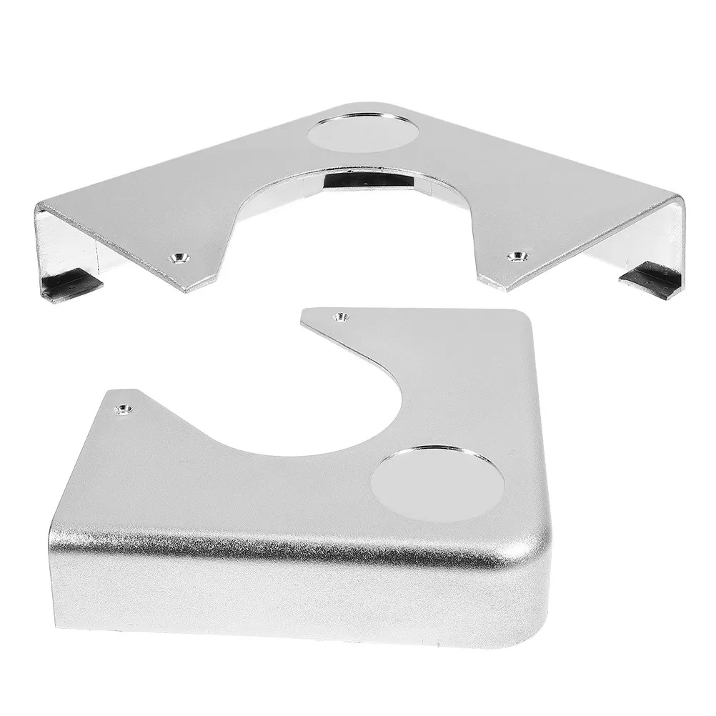 

2Pcs Pool Table Corner Replacement Plates Chrome Finish Resin Hard Glue Billiard Table Corner Protector Set Accessories