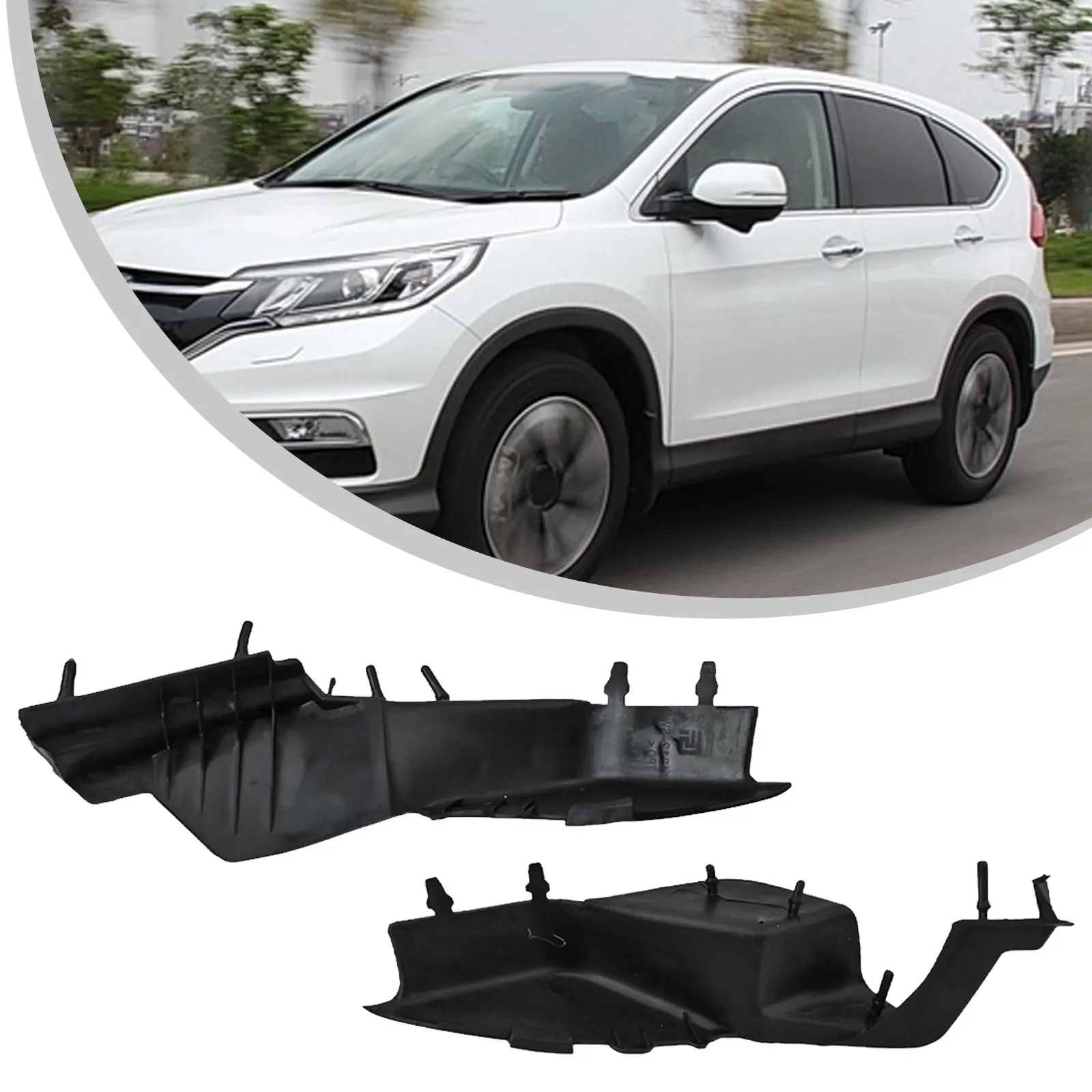 Vehicle Repair Windshield Side Cover Wiper Corner Cover Side Cover As Shown Plastic Material Protective Cover 2-Piece Set