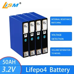 1-48PCS 3.2V 50Ah Lifepo4 New Rechargeable Battery Pack Solar Energy System for Boats and RV Golf Cart Tax-free in the US and EU