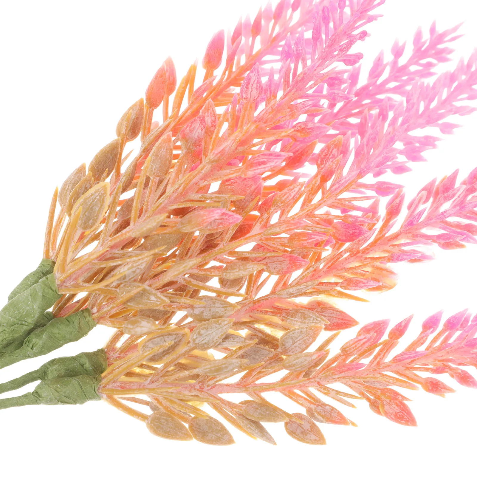 

6Pcs Fake Green Leaves Branches Artificial Plant Decor for Table Wall Office Wedding Realistic Faux Greenery Branches