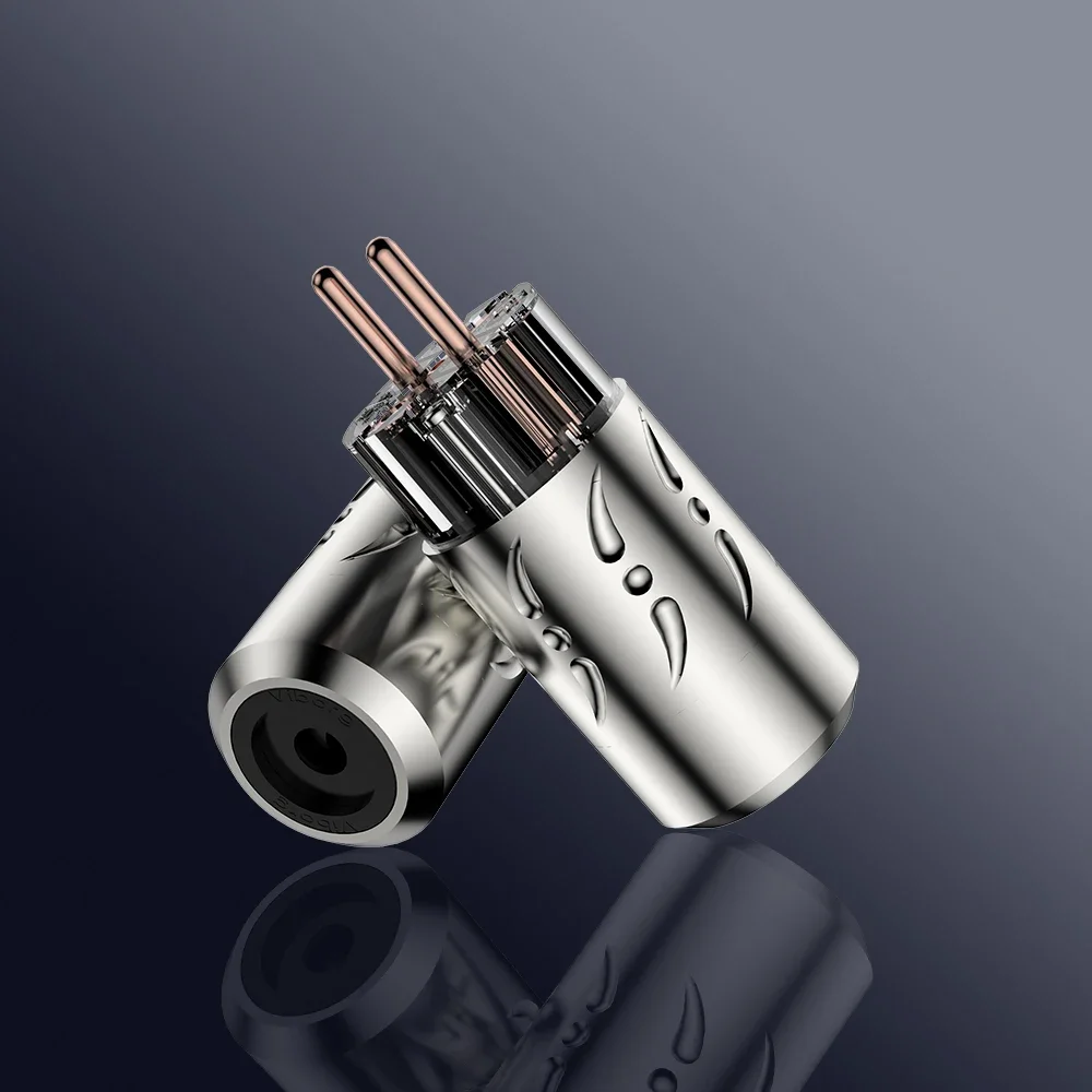 HI-End Viborg Transparent Aluminium Alloy VE512 VF512 Pure Copper EU Plug Schuko Power IEC Female Connectors