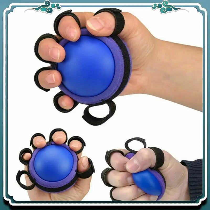 Reliable 3X Hand Grip PU Ball Finger Practice Hemiplegia Exercise Muscle Power Rubber Rehabilitation Training Gripper
