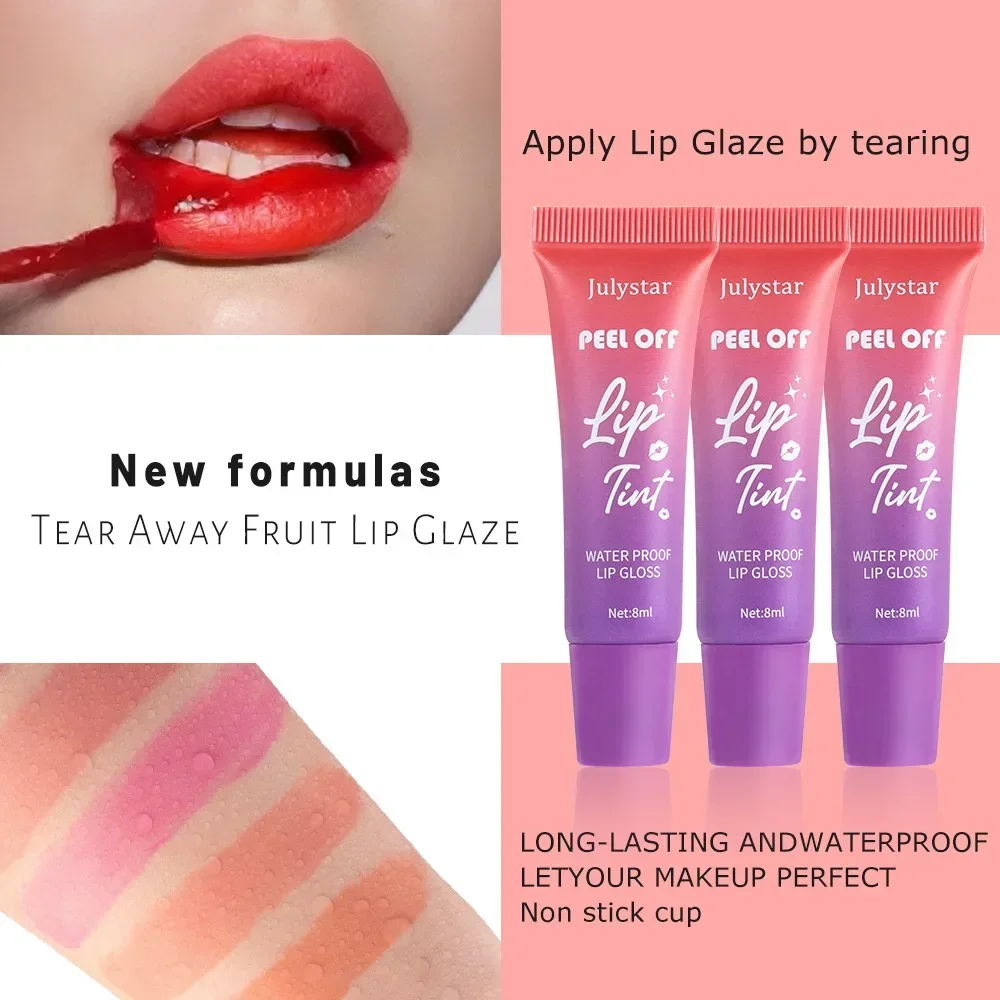 Alta calidad MISS ROSE 6 unids/set lápiz labial líquido desgarro brillo de labios maquillaje de larga duración taza antiadherente lápices labiales máscara cosméticos