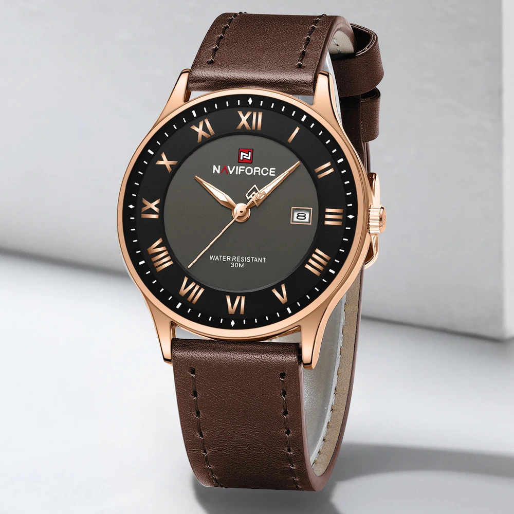 NAVIFORCE Luxury Square Watch for Woman Waterproof Luminous Ladies Watch TPU Strap Quartz Women's Watches Female Reloj view 2