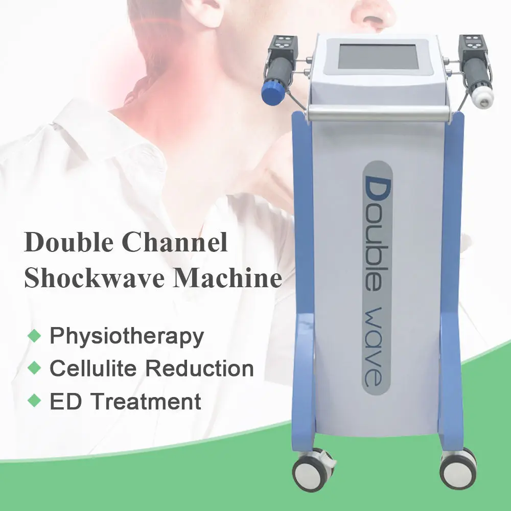 Vertical 2 in 1 Double Handle Cellulite Electromagnetic SKwave Therapy Equipment Ed Treatment Horse Shockwave