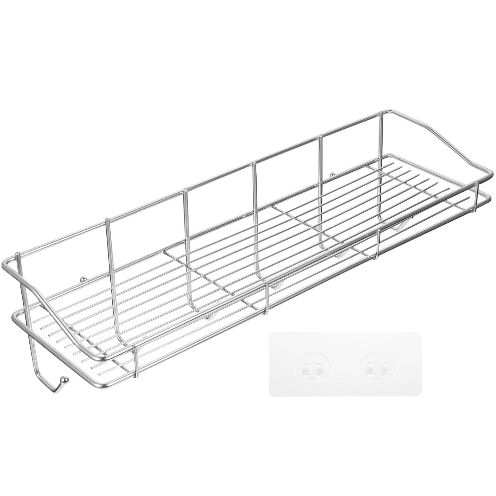 

Stainless Steel Wall Mounted Storage Rack Home Bathroom Kitchen ganizer Shelf Adhesive Bracket Home Storage Solution