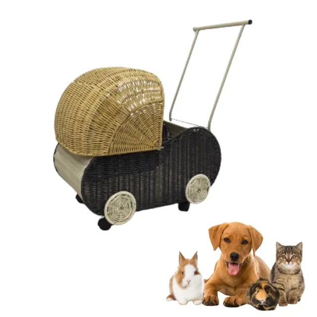 

Dog And Cat Stroller Pet House & Furniture Accessories High Quality Binh An Thinh Handicraft OEM ODM Service Made In Vietnam