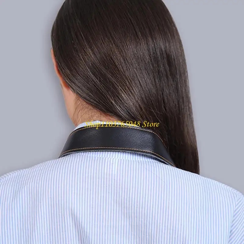 R53E Saxophone Neck Strap, PU Leathers Sax Strap Padded for Alto Sax Tenors Clarinet Baritone Soprano Horn Musical Instrument