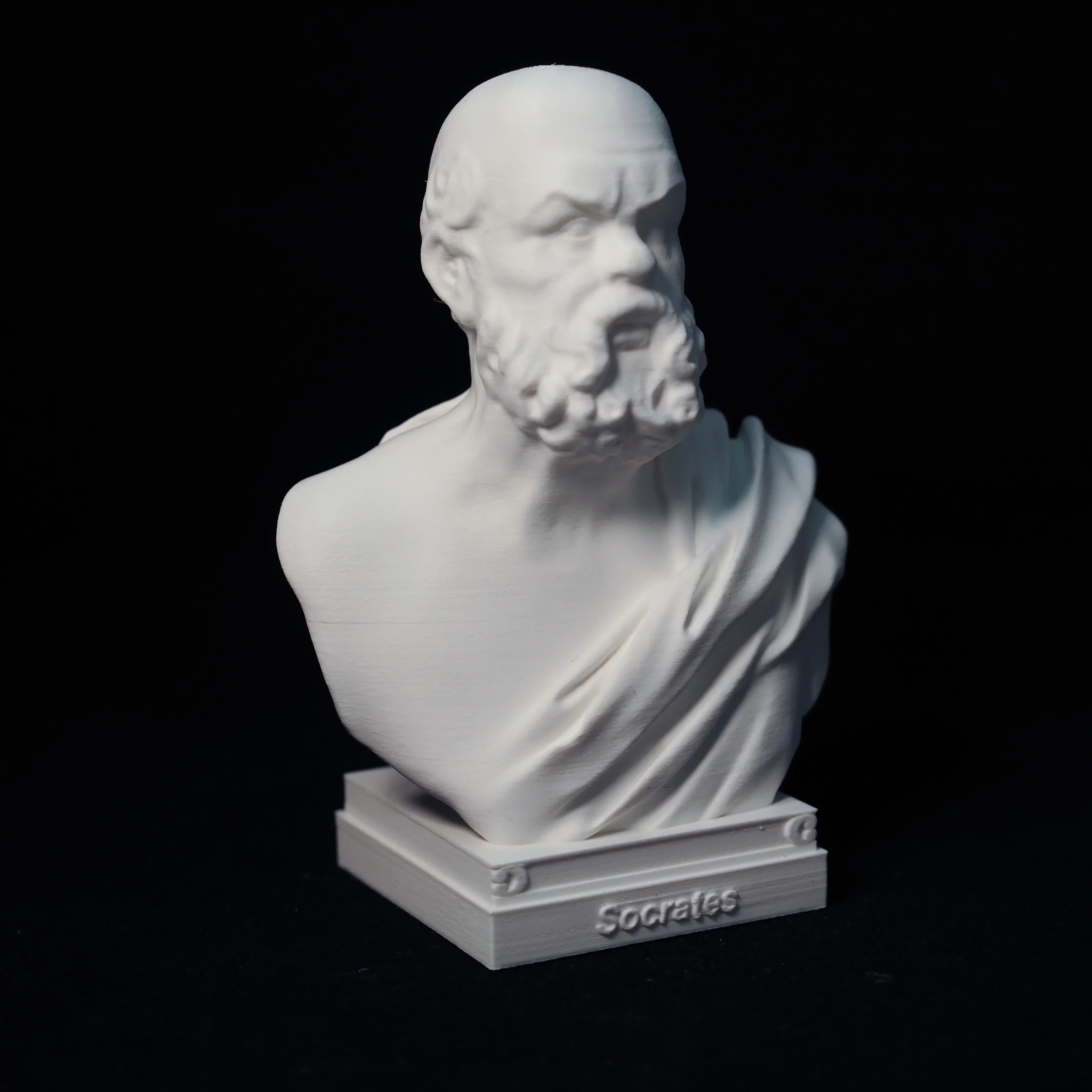 Socrates Ornaments Statue Hand Model Decoration Bust Crafts Great Man Portrait Desk Desk, 3D Printing PLA Plastic