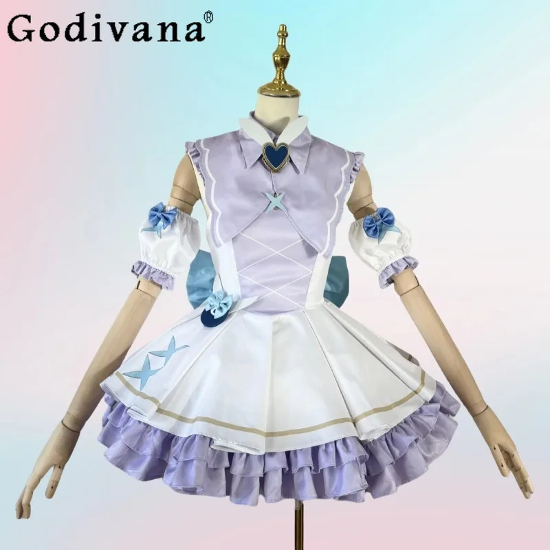

Anime KAngel Rain Ame Cosplay Dress Set Girls Costume Sweet Princess Lolita Dress Full Suit Halloween Women Lolita Uniform Dress
