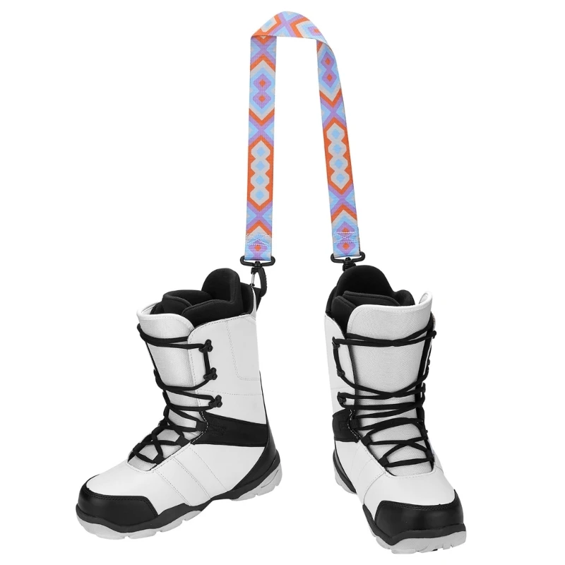 Sangle transport bottes Ski Snowboard, bretelles épaisses, laisses, sangles fixation poignée pour patins à