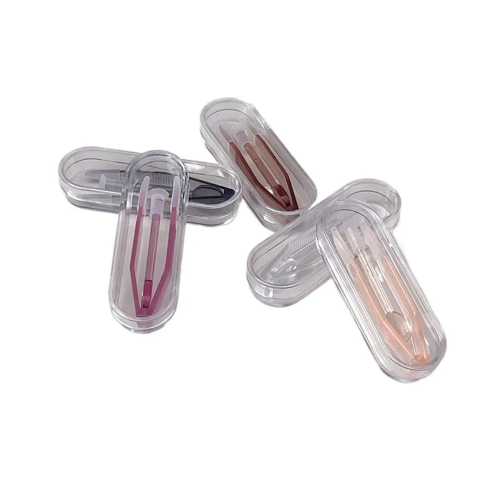 Multicolor Contact Lens Inserter Remover With Suction Stick Transparent Clip Contact Lens Inserter Wearing Tools Portable