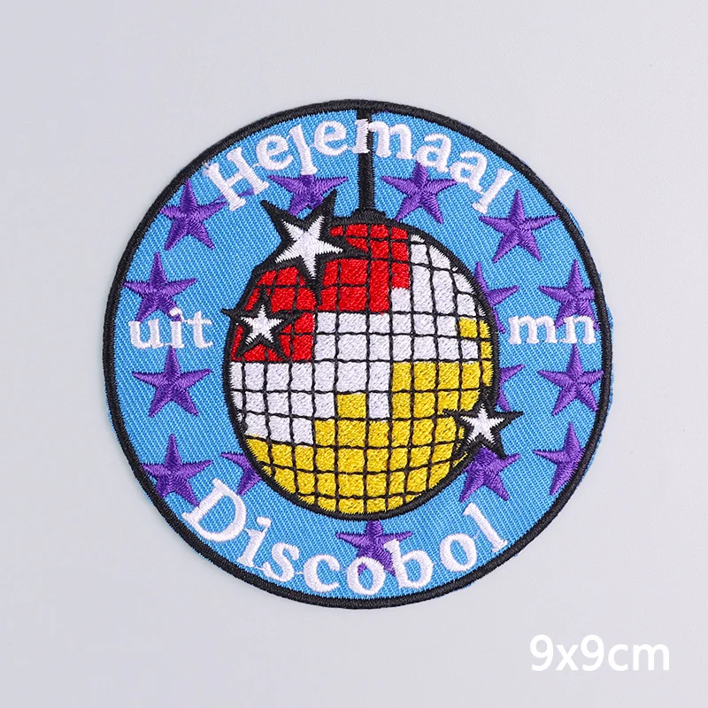 Oeteldonk embleem borduurwerk patch op kleding DIY Nederland carnaval geborduurde patches opstrijkbare patches voor kleding naai badges