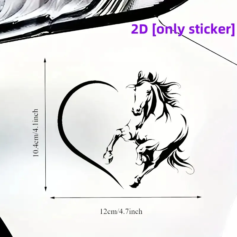 

White Horse Vinyl Decal - Elegant Galloping Horse Design for Car, Laptop, Truck, or Wall Decoration
