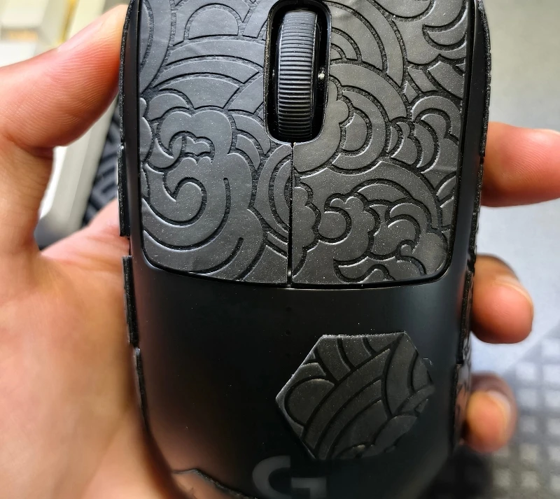 DN59 EsportsTiger ماوس الجلد المضادة للانزلاق شريط لحام زلاجات الماوس الجانب ملصق ل GPRO اللاسلكية فتل الرطوبة