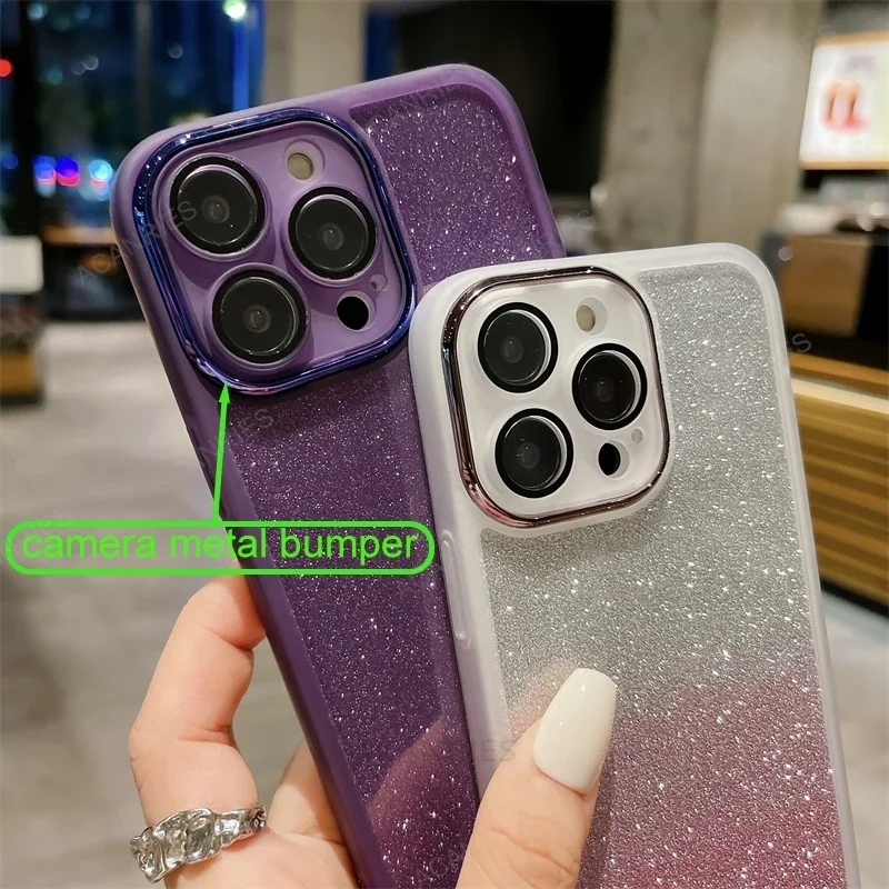 Glitter Silicone Soft Case For Motorola Moto G14 G24 G34 5G G54 G04 G85 G60 G32 G04s E14 Edge 40 Neo 50 Fusion Pro Cover G 14 60