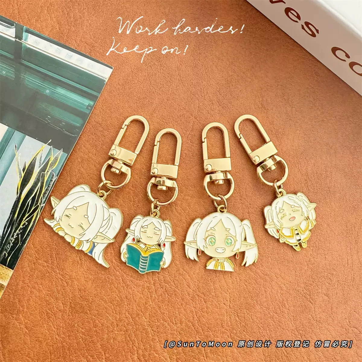 

Frieren: Beyond Journey's End Frieren Cosplay Anime figure cartoon Pendant Key Chain Backpack Accessories Halloween Gift