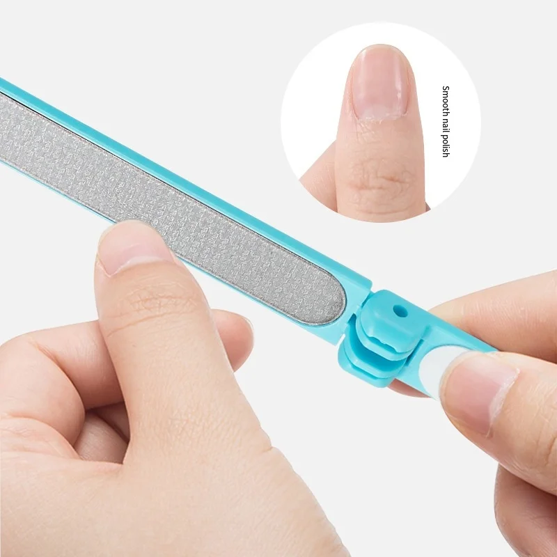 Double Headed Nano Glass Dead Skin Push Folding Dual Side Manicure Polishing Strip Cuticle Remover Tools Nails Nutrient Solution