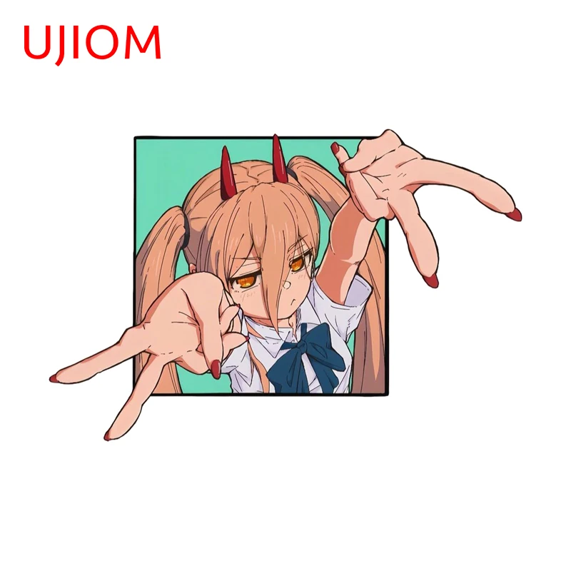UJIOM power Twin Ponytails Scissors Hand Wall Sticker No correction stationery interior double bed Decal Baby Nursery Room
