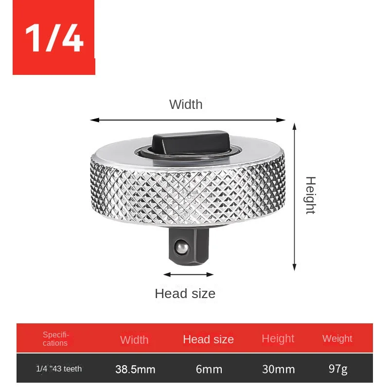 Mini Ratchet Socket 1/4“ 3/8” 1/2” Drive Wrench Whole Steel Palm Ratchet Socket Finger Reversible Ratchet Handle