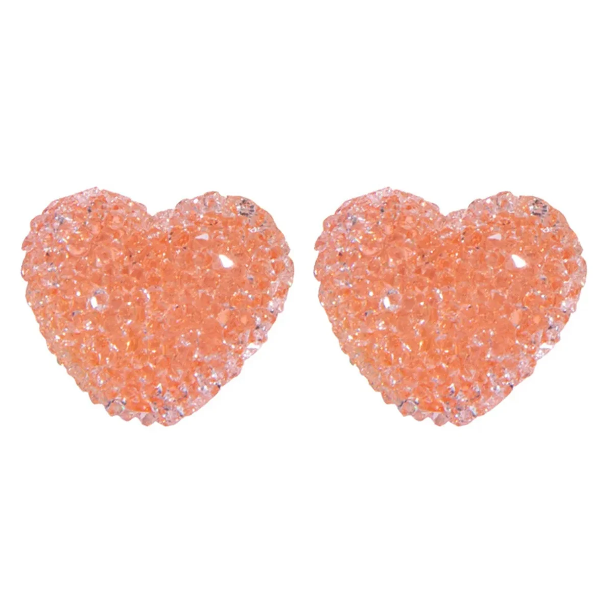 ST32 19mm 3Pcs Sugar Heart Bead DIY Handmade Girl Kawaii Earrings Jewelry Bead Bracelet Necklace Accessories Materials Wholesale