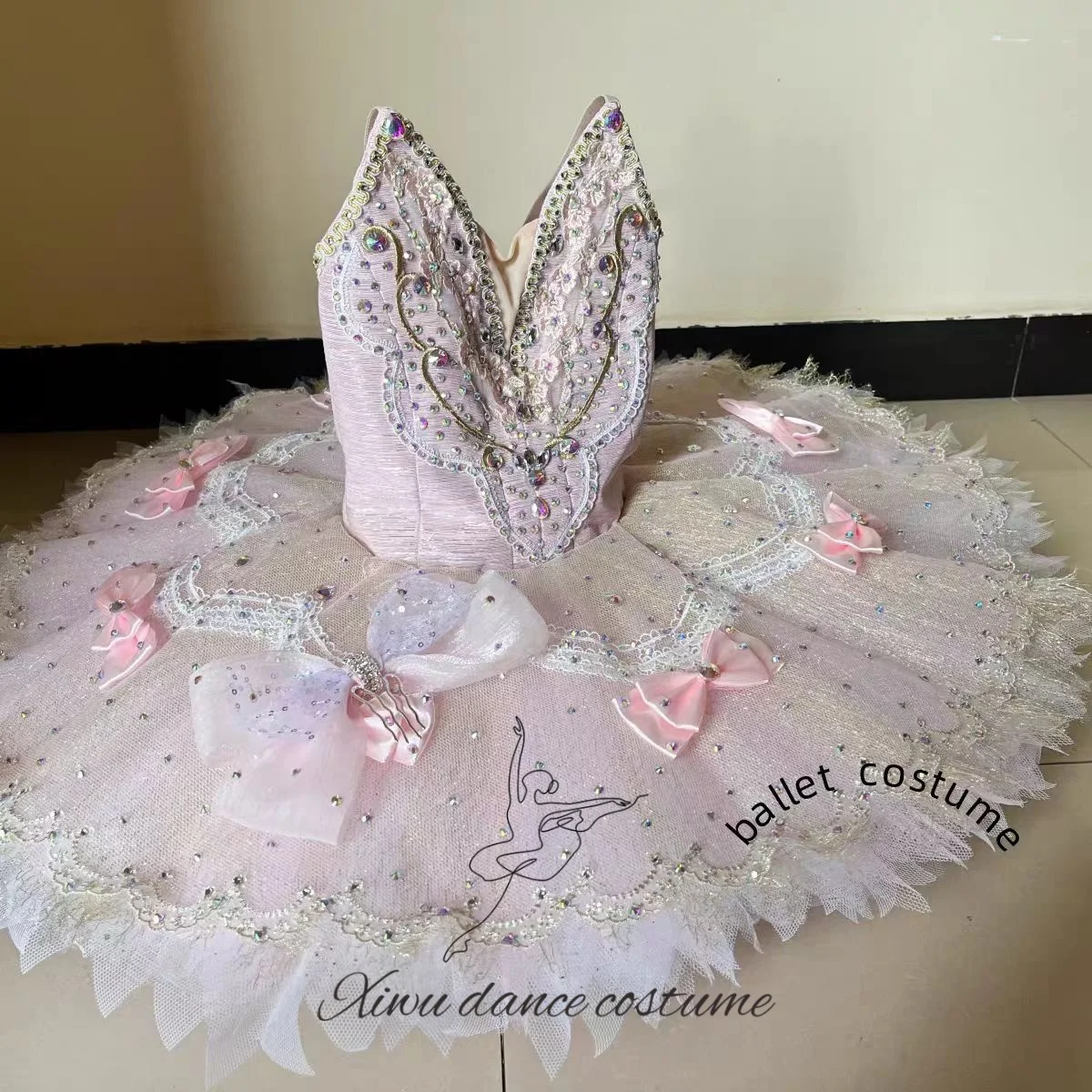 라일락 캔디 요정 변형 여성 발레 드레스 공연 투투 드레스 어린이 및 성인 맞춤형 경쟁 의상