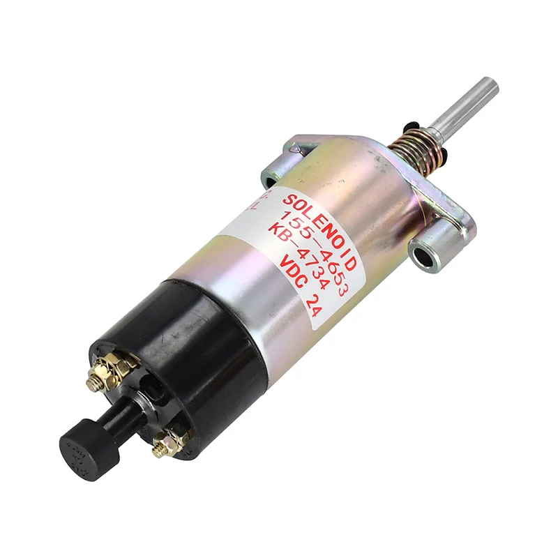 

1554653 155-4653 3E-7985 24V Fuel Shut down Solenoid Compatible with Caterpillar Engine 3304 3306 3406 E330 Excavator 330 350