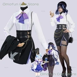Clorinde Cosplay Costume Co-luckin Coffee Outfit Genshin Impact Roleplay Halloween Christmas Carnival Comic Con Party