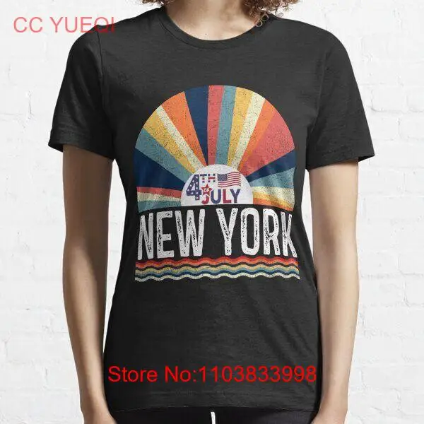 Футболка с надписью «New York 4 of July Essential»