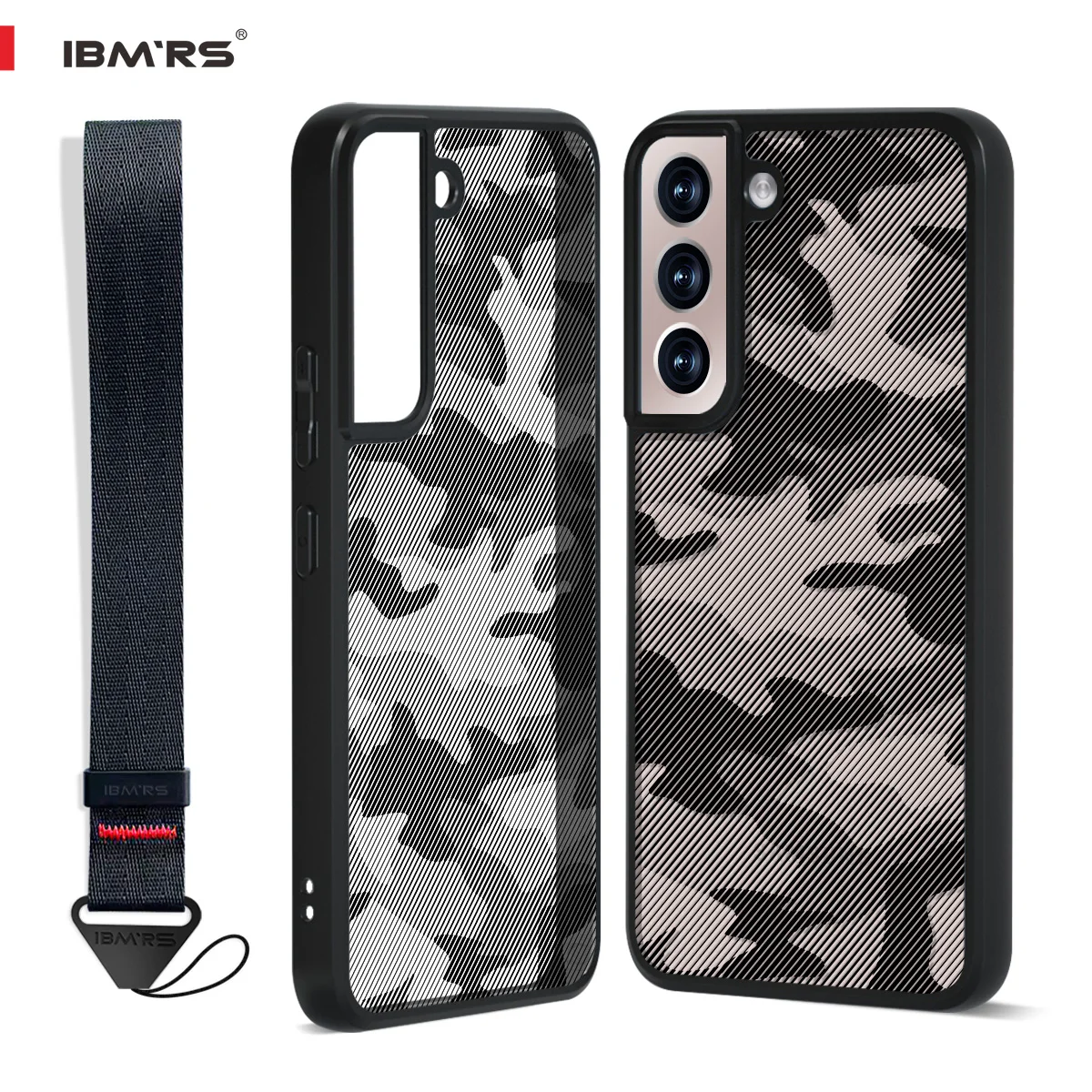 

IBMRS for Samsung S22 Case PC+TPU Dual Layer Shockproof Heavy Duty Armor