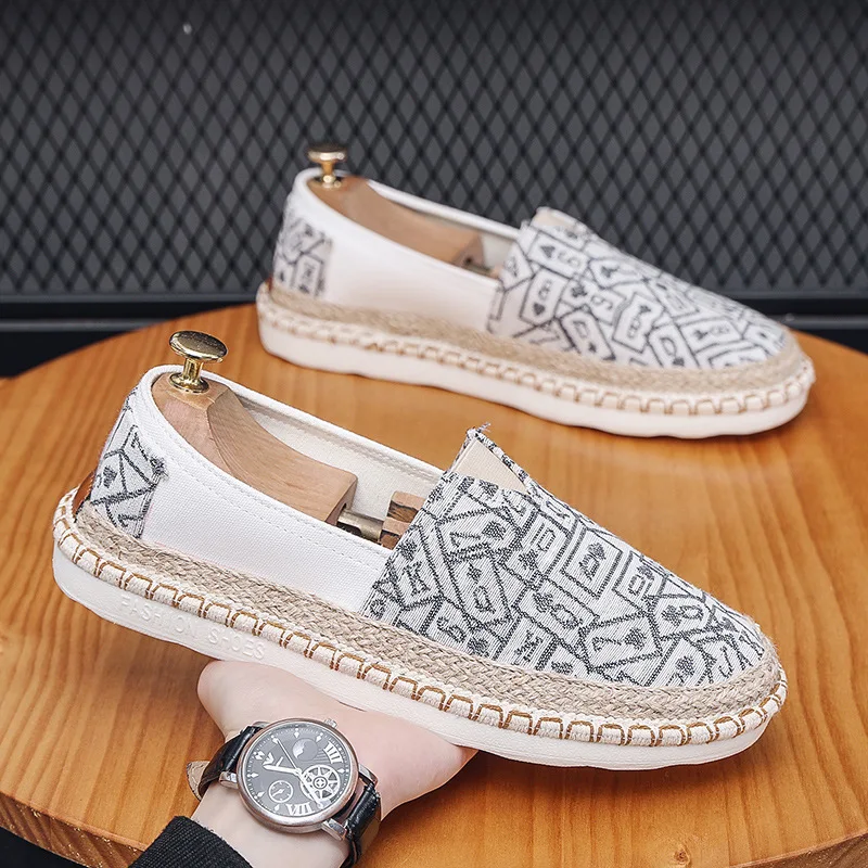 Letnie buty damskie Casual Female Sneakers Espadryle For Women Round Toe Slip-on 2024 New Slip On Solid Leisure Fisherman Slip