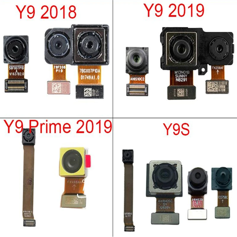 For Huawei Y9S Front Small Camera Rear Main Back Big Camera Flex Cable Parts Y9 2018 2019/Y9 Prime 2019 STK-L21/L22 LTK-LX3 New